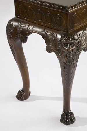 19th c. Irish Chippendale mahogany console - 3