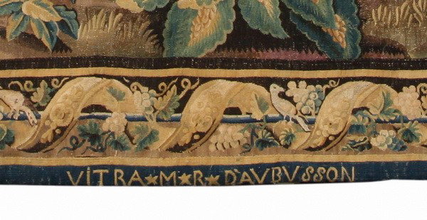 18th c. French verdure aubusson tapestry - 4