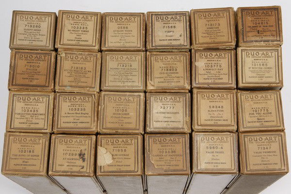 (24) Assorted Duo-Art player piano rolls: Group of (24) vintage Duo-Art player piano rolls.