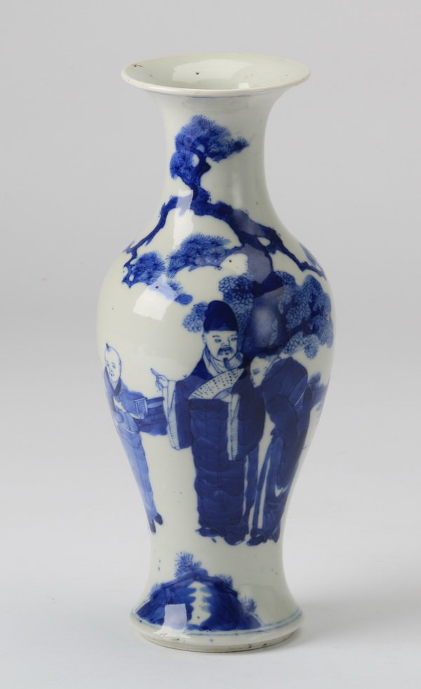 Chinese baluster-form vase, marked (1 of 10)