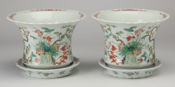 (2) Chinese porcelain jardinières (1 of 10)