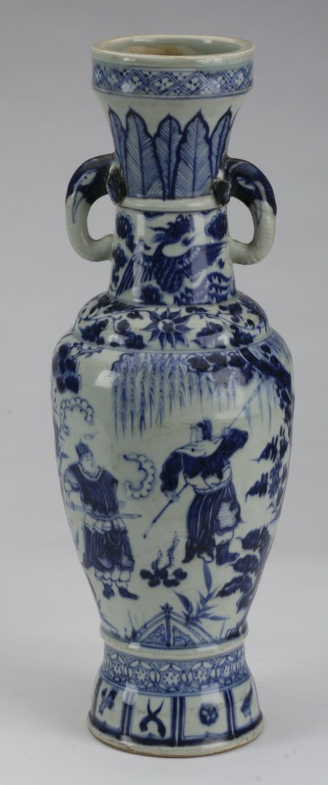 Chinese porcelain baluster-form vase, 16.5"h (1 of 7)