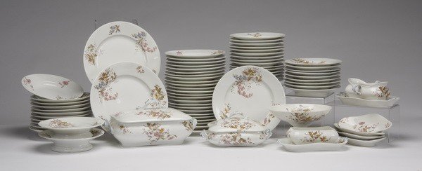 (74) Piece set of Limoges china, marked (1 of 3)