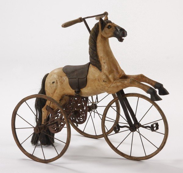 Victorian style velocipede or horse tricycle (1 of 2)