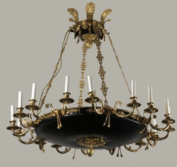 16-light Neoclassical style chandelier (1 of 1)
