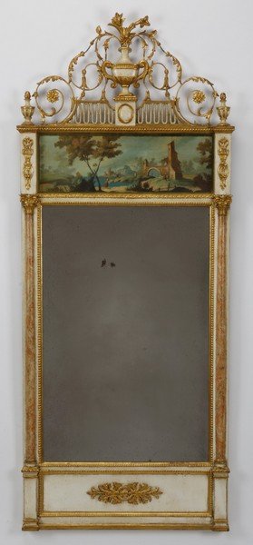 Carved gilt wood pier mirror, 19th century (1 of 3)