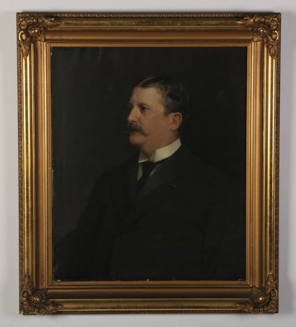 Adolphe Borie signed O/c portrait (1 of 4)