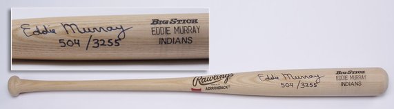 Eddie Murray autographed baseball bat (1 of 3)