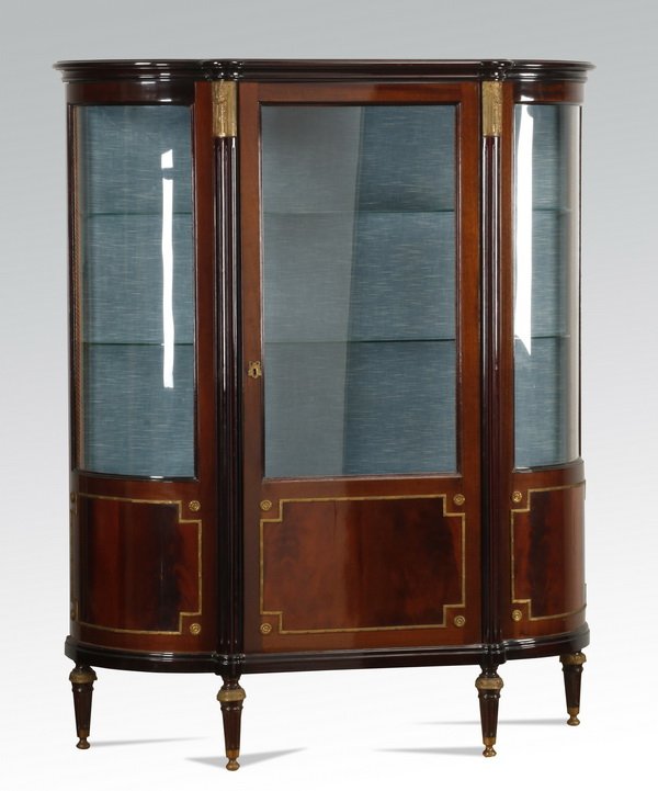 Early 20th c. bronze mounted mahogany curio (1 of 2)