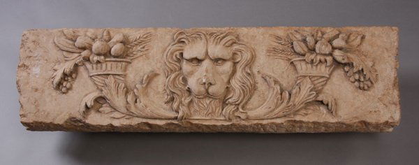 Hand carved rose marble plaque (1 of 3)