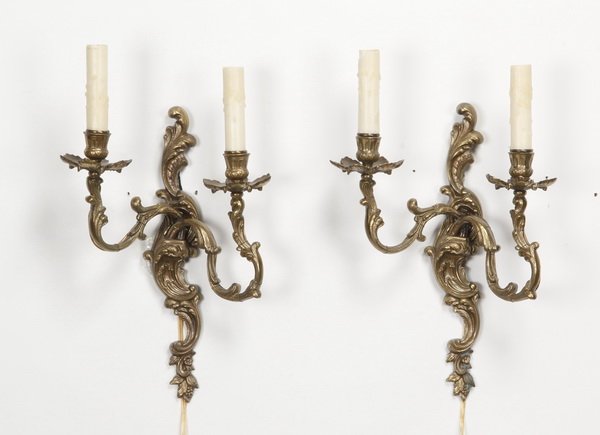 (2) Bronze wall sconces (1 of 1)