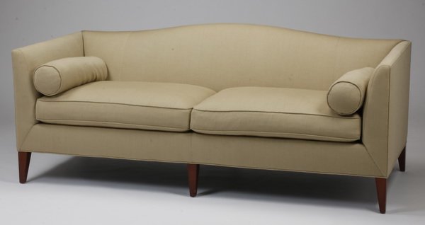 Baker Furniture linen upholstered sofa (1 of 2)