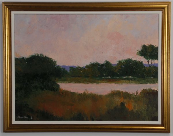 Elsie Dresch signed oil on canvas, landscape (1 of 3)