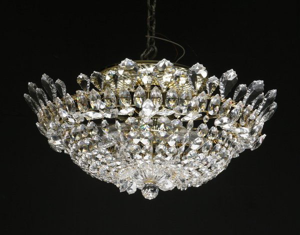 Schonbek 8-light crystal ceiling fixture (1 of 1)