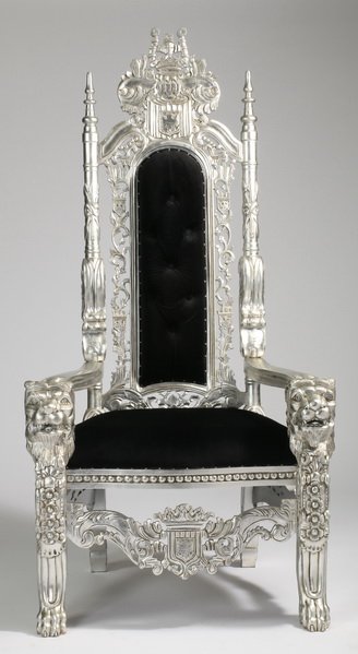 Monumental carved throne chair (1 of 3)
