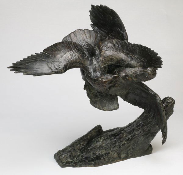 French bronze sculpture, foundry, artist mark (1 of 6)