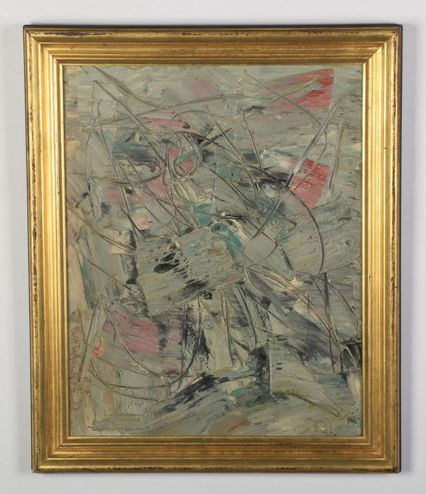 Patrick Boudon (French) signed O/p, abstract (1 of 1)