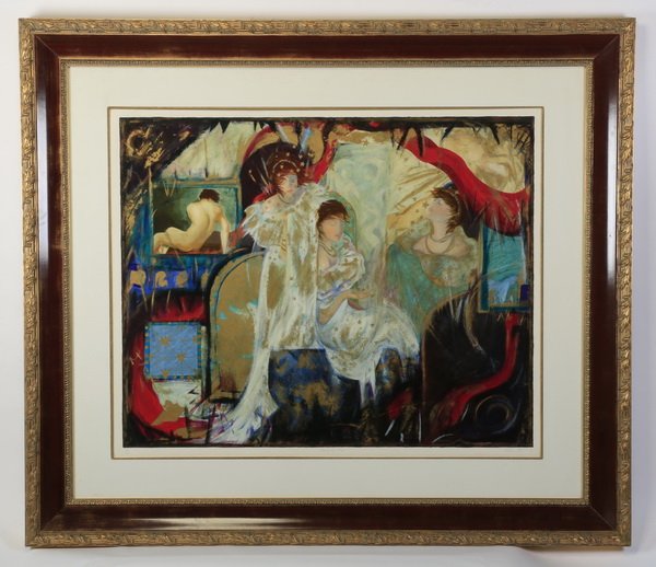 Signed, numbered limited edition litho, 64"h (1 of 3)