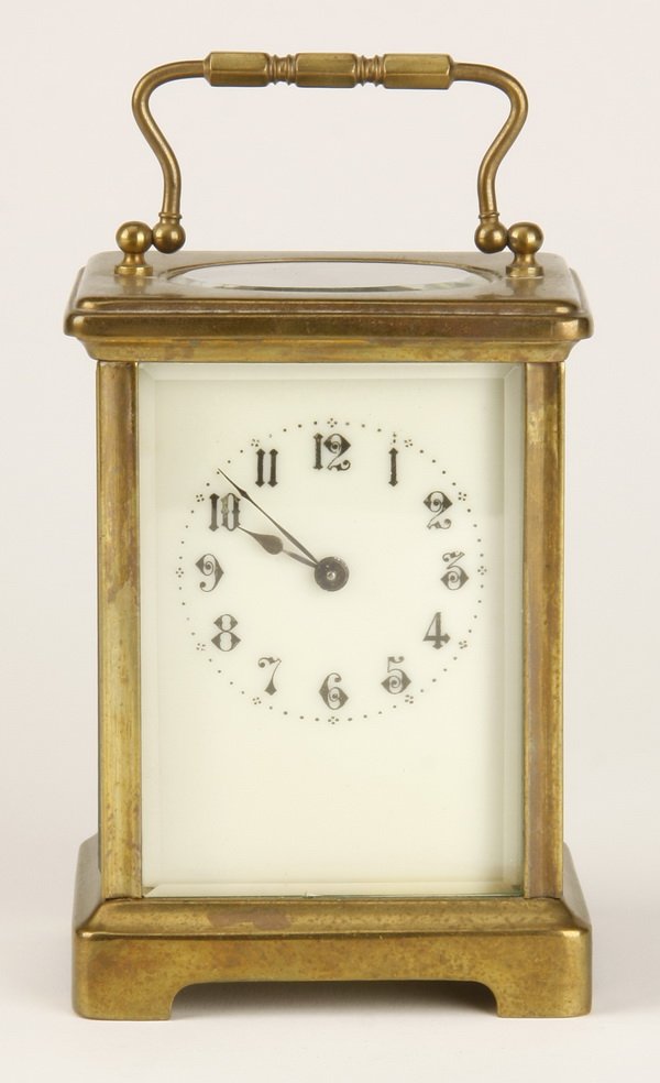 19th c. French bronze carriage clock (1 of 2)