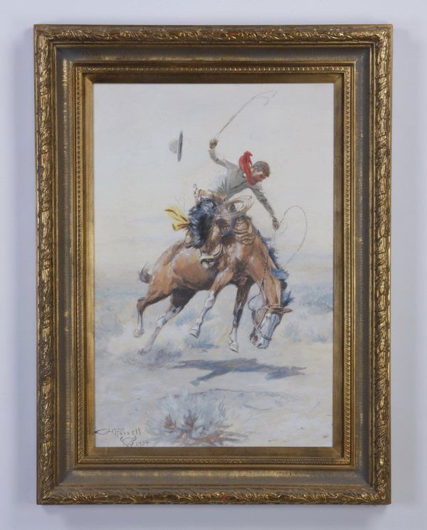 Framed C. M. Russell giclee' (1 of 4)