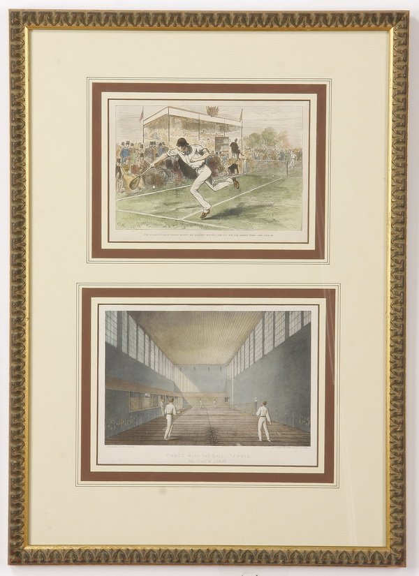 19th c. British tennis lithographs (1 of 3)
