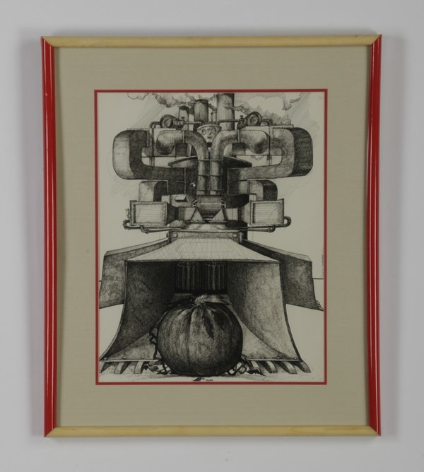 Gary Larson signed pen and ink drawing (1 of 4)