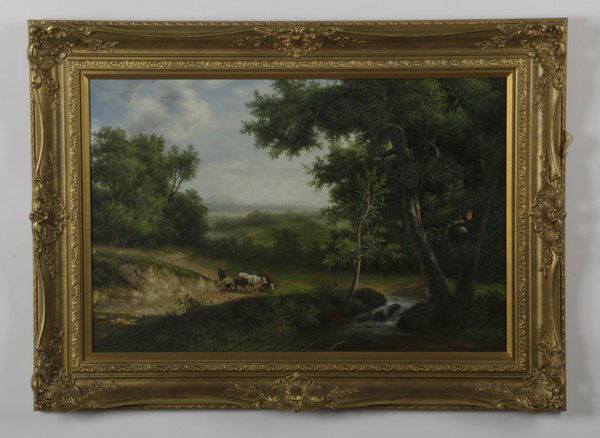 J. Robertson signed O/c, landscape, 19th c. (1 of 5)