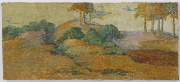 E. Valentine signed oil on canvas (1 of 2)