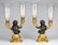 19th c.gilt, patinated bronze candleholders - 4