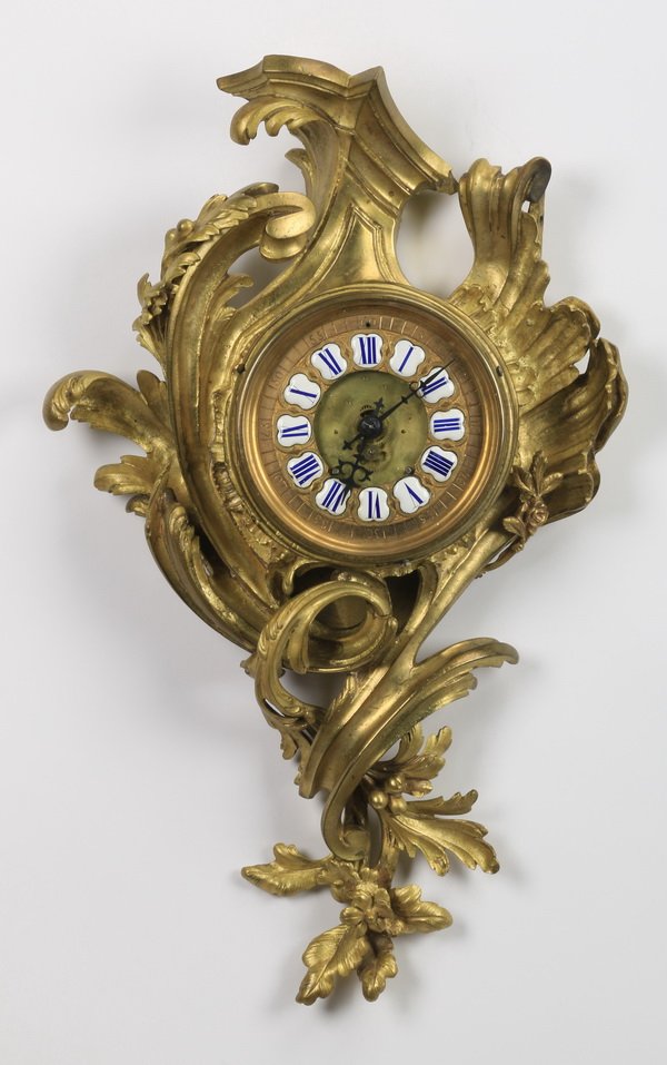 19th c. Louis XV style cartel clock (1 of 3)