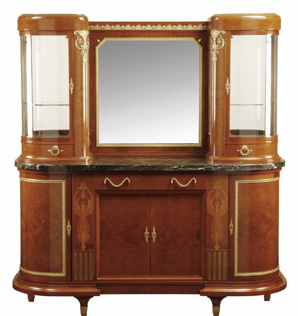 19th c. French Empire marble top buffet (1 of 6)