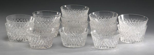 (14) Hawkes crystal dessert bowls (1 of 2)