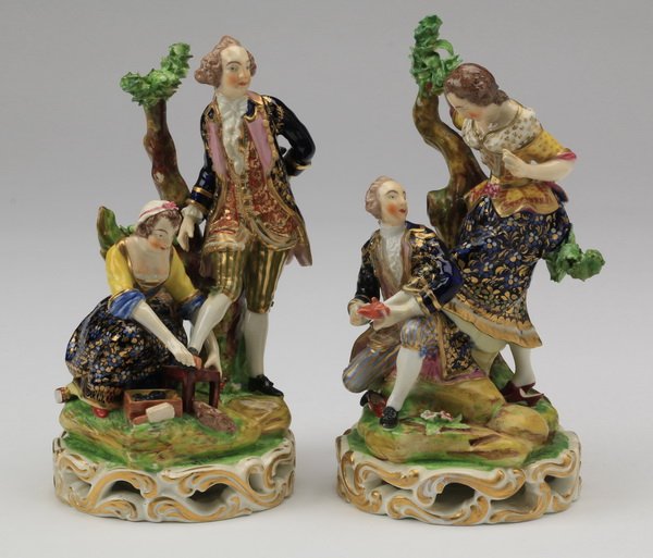 (2) Bloor Derby porcelain figurines, marked (1 of 7)