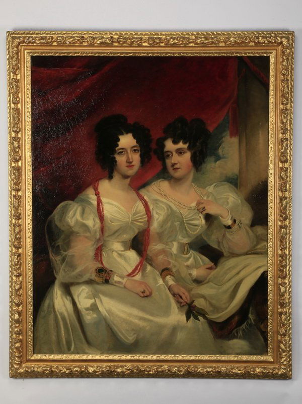 19th c. Continental portrait of two sisters (1 of 4)