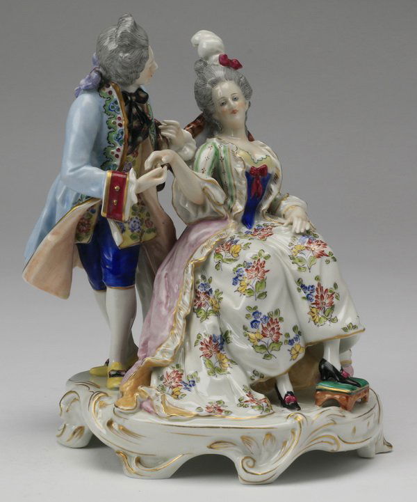 Early 20th c. Goebel figurine, marked, 10"h (1 of 7)