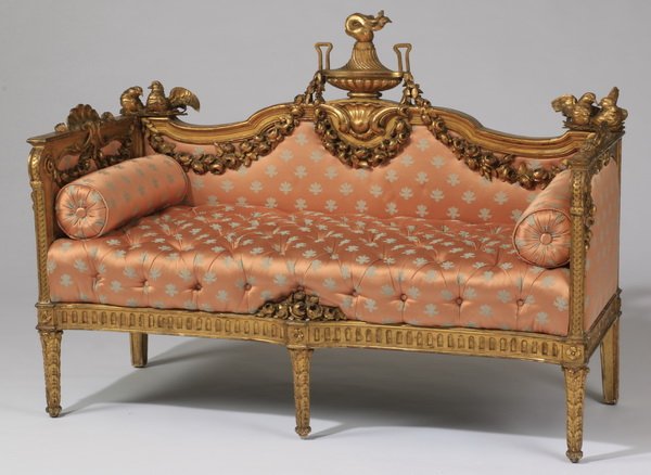 19th c.French gilt wood canape (1 of 6)
