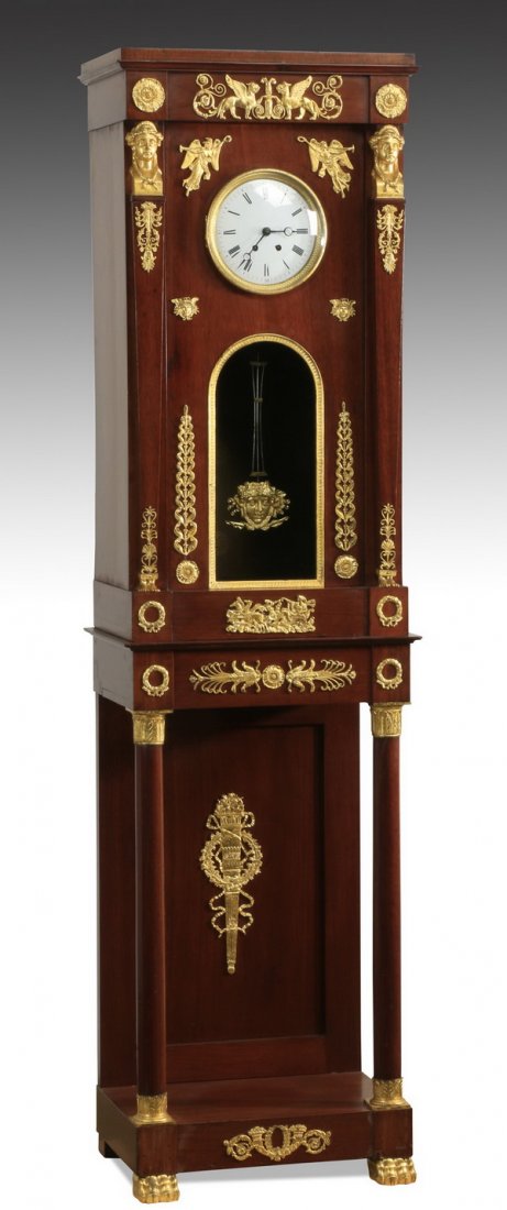 French Napoleon III style tall case clock (1 of 4)