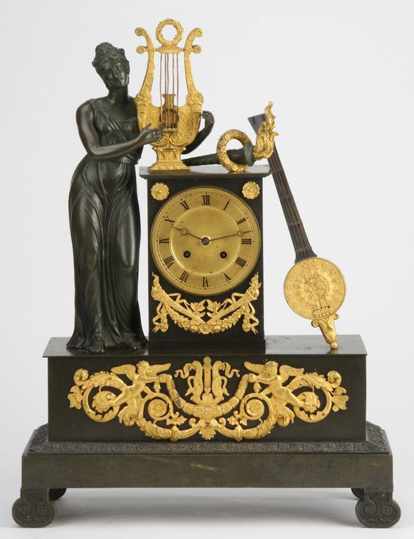 19th c. French bronze figural clock (1 of 5)
