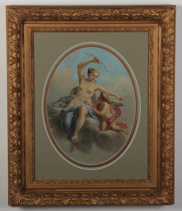 Continental O/b, Diana and Cupid, early 20th (1 of 2)