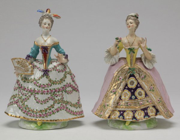 (2) Samson porcelain figurines, 19th c., 10"h (1 of 6)