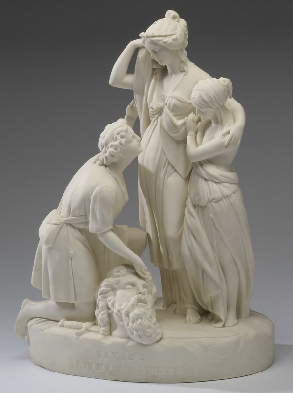 19th c. Continental bisque figure, signed (1 of 7)