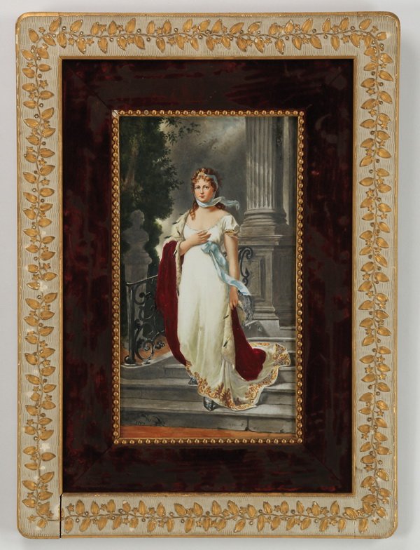 19th c. German portrait plaque, Queen Louise (1 of 1)