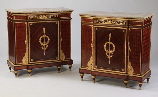 (2) Mid 19th c.French ormolu mounted commodes (1 of 8)
