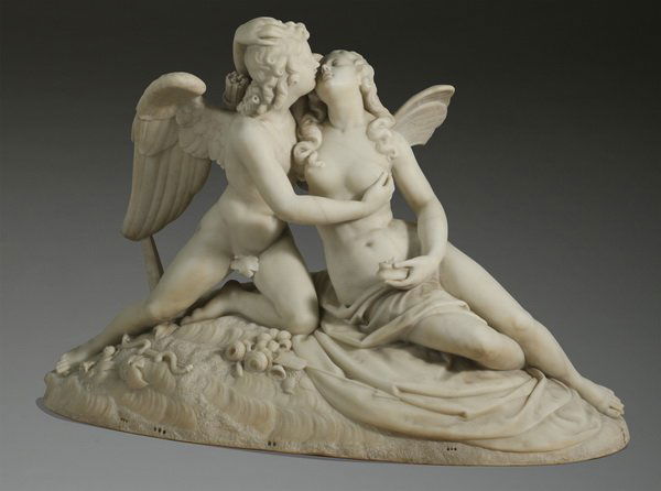 19th c. Continental marble sculpture, 39"h (1 of 7)