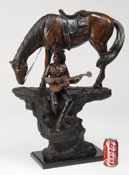 30"h bronze figural sculpture (1 of 6)
