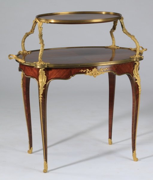19th c. French ormolu mounted dessert table (1 of 3)
