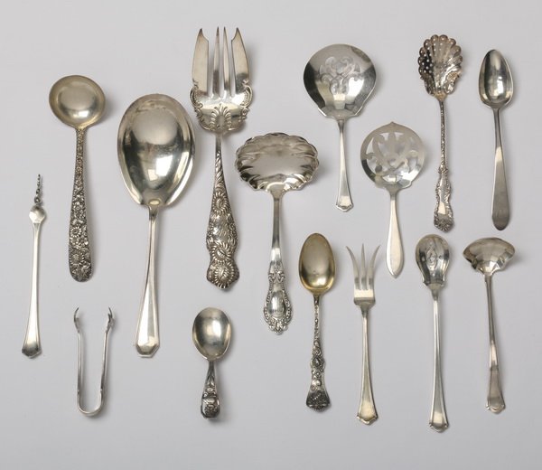 15-pc miscellaneous sterling flatware (1 of 1)