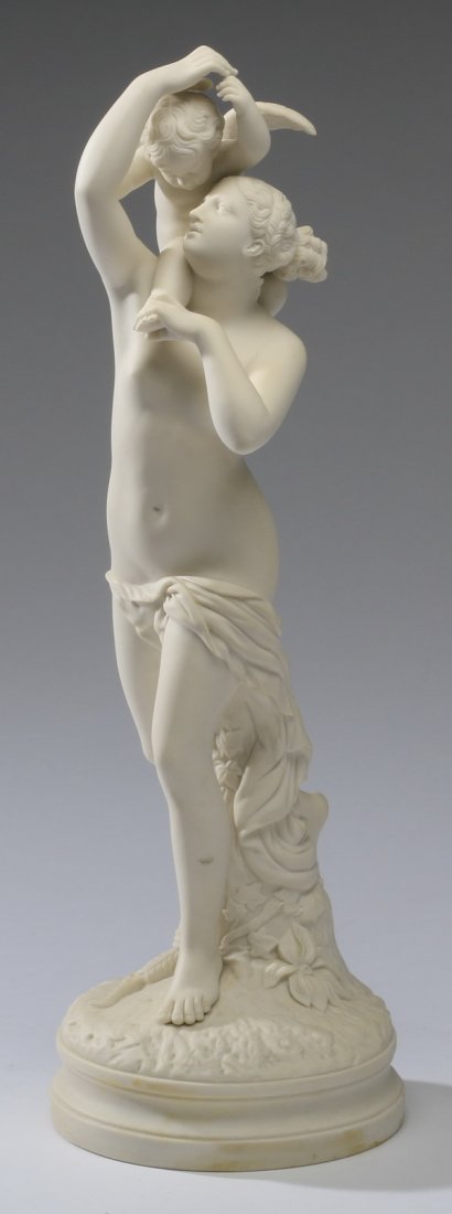 19th c. Continental bisque porcelain figure (1 of 6)
