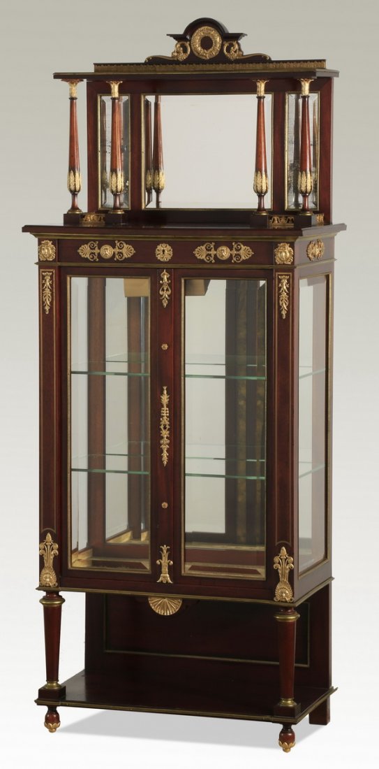 19th c. French Empire cabinet, 68"h (1 of 5)