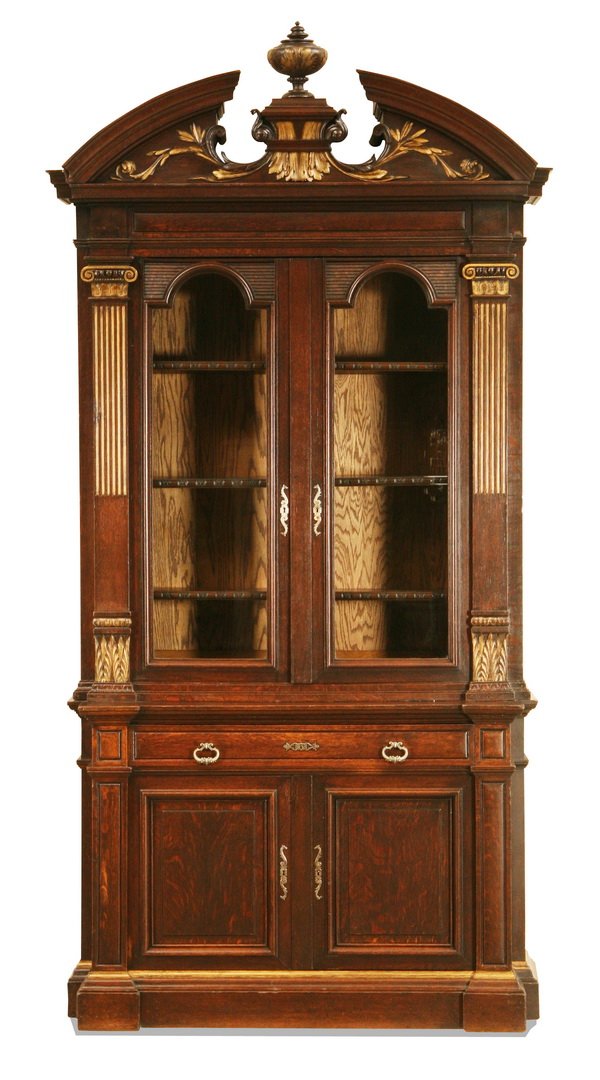 19th c.  American oak bookcase (1 of 2)